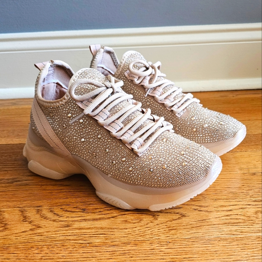NEW! Liliana Genova-1 Rhinestone Slip-On Casual Sneaker